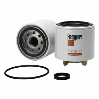 Filter Bahan Bakar FLEETGUARD: Spin-On, 3 7/8 in Panjang Keseluruhan, 3 11/16 in Diameter Luar - Spin-On Fuel/Water Separators