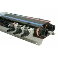 ZURN PEX PEX Manifold: Stainless Steel, 1 in, 1/2 in, 21 Inlets, 33 Outlets, 100 psi Max Op Pressure (MPN QPPM12H18C-2)