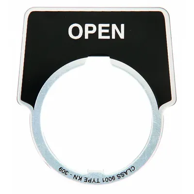 SCHNEIDER Plat Legenda: Ukuran Pemasangan Panel 30 mm, Setengah Lingkaran - Push-Button Rings & Plates