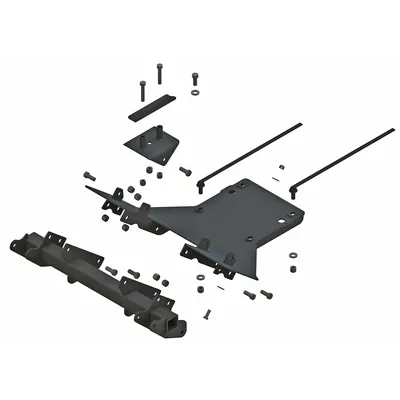 FISHER Kit Pemasangan: Kit Pemasangan, 835/865, John Deere, UTV, UTV, 84935/87500, 42 in Kedalaman Keseluruhan - Required System Component 4: Mount Attachment Kits