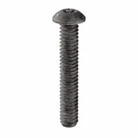 This button head machine screw features a tamper-resistant T27 drive to prevent removal with standard tools. Made from steel with a black oxide finish, it is suited for securing panels, enclosures, and fixtures where unauthorized access or vandalism is a concern. Supplied in a 25-pack