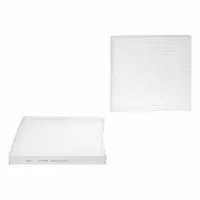 Panel-type cabin air filter for Mack vehicles. Overall length 11 inches. Filters airborne particles entering the vehicle cabin to maintain interior air quality
