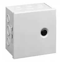 HOFFMAN Enclosure: Steel, 24 in x 24 in x 6 in, NEMA 1, Solid Cover, Hinged, Included, Painted (MPN AHE24X24X6)