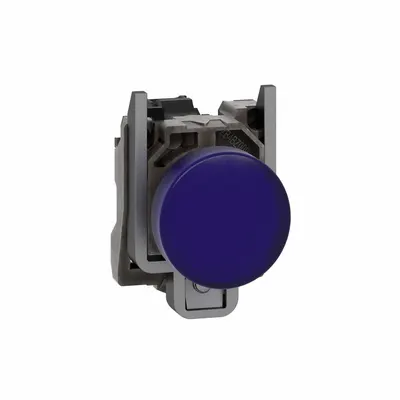 SCHNEIDER Lampu Pilot: Ukuran Pemasangan Panel 22 mm, Biru, LED - LED Pilot-Lights