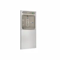 ELKAY Bottle Filler: In-Wall, Non-Refrigerated, Stainless Steel, Silver, Plain, 40 7/8 in Overall Ht (MPN LZWSMDK)