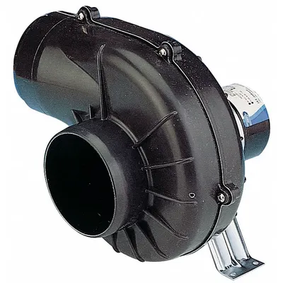 JABSCO Blower: 3 1/4 in Diameter Roda, Penggerak Langsung, Termasuk Paket Penggerak, 12V DC - Corrosion-Resistant Direct-Drive Blowers