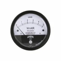 WINTERS Differential Pressure Gauge: Single-Side, 1/8 in NPTF Female, PFD, 4 in Dial, Aluminum, IP67 (MPN PFD40011)