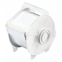 Continuous label roll measuring 2 1/4 in x 100 ft, made of metalized polyester with a silver matte finish rated for outdoor use. Compatible with GlobalMark 2 printer series for thermal transfer printing. Suitable for durable identification and marking applications such as asset tags, pipe markers, and safety labels in industrial environments