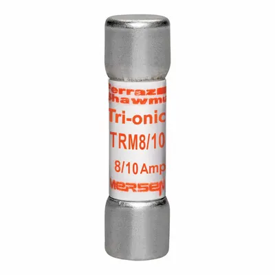 MERSEN Sekering: Seri TRM, Midget, Tunda Waktu, 800 mA, 250 V AC, 13/32 in x 1 1/2 in - Time-Delay Cylindrical Fuses