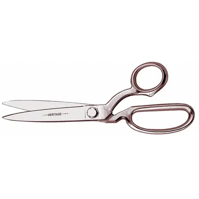 KLEIN TOOLS Gunting Industri: Tangan Kanan, Panjang Keseluruhan 12 1/2 in, Lurus, Baja, Halus - All-Metal Offset Scissors