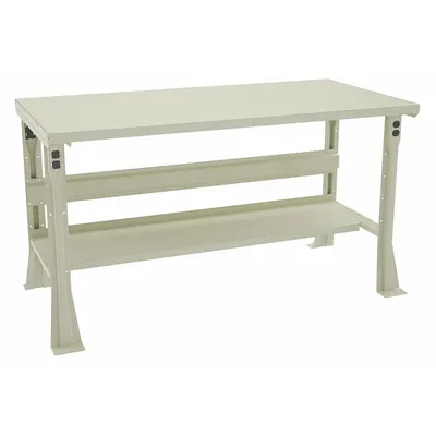 TENNSCO Meja Kerja: Tinggi Tetap, Baja, 60 in x 30 in, Kapasitas Beban Keseluruhan 2.500 lb - Open-Base Workstations