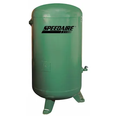 Tangki Udara SPEEDAIRE: Kapasitas Tangki 400 gal, Tekanan Maks Op 200 psi, Vertikal - Vertical Stationary Air Tanks