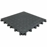 Interlocking Antifatigue Mat Tile: Interlocking Antifatigue Mat Tile, 18 in x 18 in, Black, 10 PK (MPN AM1-B)