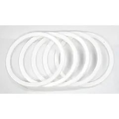 This cup gasket seals the cup on siphon-feed paint spray guns to prevent leaks and ensure consistent fluid delivery. Sold as a 5-pack, it is compatible with DEVILBISS model number 81-800. Suitable for use in painting applications requiring reliable spray performance.