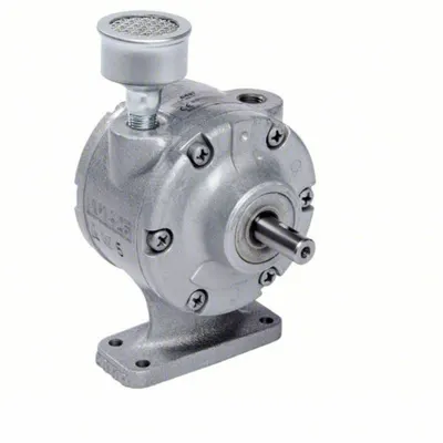 GAST Motor Udara: 1.7 hp, 35 in-lb Torsi, 3.000 RPM, 72 cfm, Kaki, 1/4 in NPT - Rotary Vane Air Motors