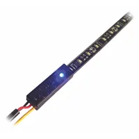 This flat, white LED strip light operates at 12.8V DC and delivers up to 330 lm. With an IP68 rating, it is suitable for wet or dusty environments. Surface mount style and blunt cut leads allow for flexible installation in task or accent lighting applications