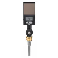 WEISS Digital Solar-Powered Thermometer: 3.5 in Stem Lg, -50°F to 300°F /-45°C to 150°C, NPT (MPN DVUT35)