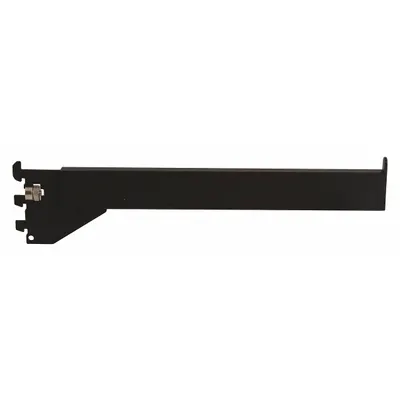 Lengan Lurus ECONOCO: Tunggal, Jarak Slot 1 in, Panjang Slot 1/2 in, 1/4 in x 12 in x 1 in - Face-Out Hangrails for Slotted-Standard Shelving