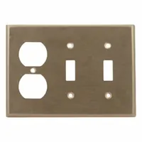 LEVITON Wall Plate: Combo, 3 Gang, Std Size (MPN 84021-40)