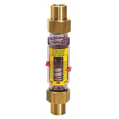 Flowmeter Mekanis HEDLAND: Flow Meter, Skala, Area Variabel, Inline, Universal - Inline Flowmeters for Water