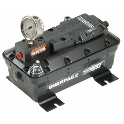 Pompa Hidrolik Udara ENERPAC: Tekanan Operasi Maks. 5.000 psi, Kapasitas Tangki 0,53 gal - Air-Operated Hydraulic Workholding Pump Units
