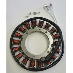 This KOHLER stator kit, part number 237878-S, is a replacement component for compatible Kohler engines. It generates electrical power for the ignition system and battery charging. Compatible with manufacturer number CH20-64582.