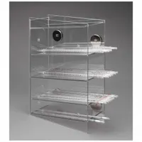 Serological Pipette Holder: 4 3/4 in Overall Wd, 16 in Overall Ht, 11 1/4 in Overall Lg, PETG, Clear (MPN PGSERPIP4-M)