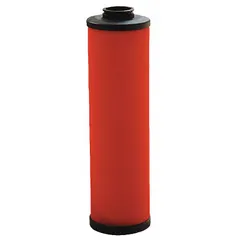 Coalescing replacement filter element with 0.01 micron rating and microglass media. Designed for compressed air and gas filtration systems to remove fine oil aerosols, water droplets, and solid particles. Suitable for pneumatic controls, instrumentation, and industrial processes requiring high-purity air.
