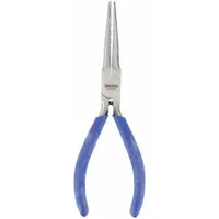 Long Nose Plier: ESD-Safe, 2 in Max Jaw Opening, 5 7/8 in Overall Lg, 1 5/8 in Jaw Lg, 1/8 in Tip Wd