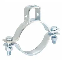 Sway Brace Pipe Clamp: Steel, 5 3/8 in Ht, 5 3/8 in Lg, 1 1/4 in Wd (MPN 4 B)