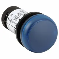 EATON Flush Panel Light: 22 mm Panel Mounting Hole Dia, LED, Blue, Flush Head, C22 (MPN C22-L-B-24)