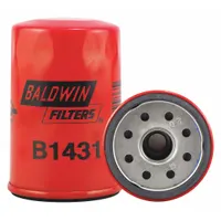 Spin-on oil filter with M20-1.50 thread, 4 in height, and 2 11/16 in diameter. Features cellulose media and an anti-drainback valve to maintain oil retention during engine off periods. Used in engine lubrication systems to remove contaminants from oil