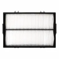 Round panel cabin air filter with 18-inch overall length. Designed for use in vehicle HVAC systems to filter incoming air. Compatible with Hitachi vehicles. Interchanges with Baldwin PA5656