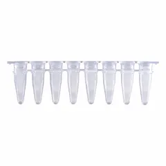 APPROVED VENDOR PCR Strip, 0.2 mL, Polypropylene, Round Bottom, Natural, Sterile (341359)