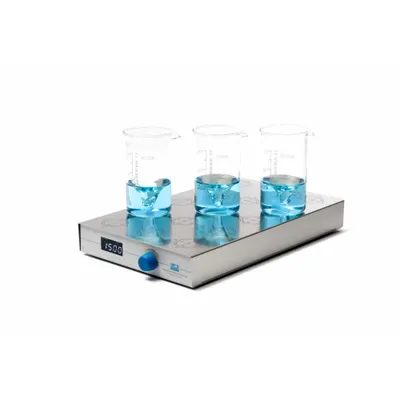 VELP SCIENTIFIC Pengaduk Magnetik: Tipe Steker Standar AS, 15 Posisi, Persegi Panjang - Multiposition Magnetic Stirrers
