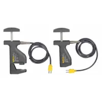 FLUKE Pipe Clamp Temperature Probe: -20°F to 300°F /-29°C to 149°C, ±1.9°C/±3.4°F, Type K, Clamp Tip (MPN 80PK-18)
