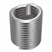 HELI-COIL Helical Insert: Tanged Tang Style, Free-Running, 3/8"-24 Thread Size, Plain, Plain, 12 PK (MPN R1191-6)