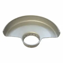 Wheel guard designed for use with angle grinders, providing a protective barrier between the operator and the grinding wheel. Accommodates wheels up to 6 inches in diameter. Enhances safety during grinding, cutting, and surface preparation tasks.