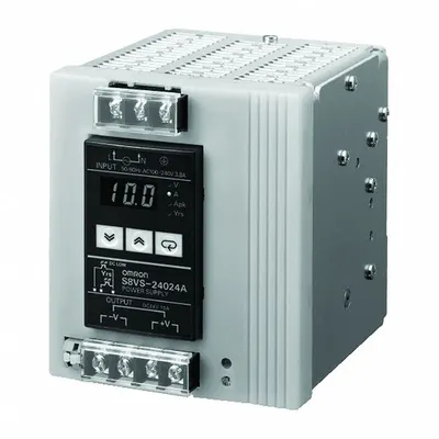 OMRON DC Power Supply: DIN Rail, 90 W Output Power - Rated, 3.75 A Current - Output - DIN Rail Mount DC Power Supplies