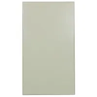 This steel panel is used in commercial bathroom partitions. It has a powder-coated Almond finish and a cellular honeycomb inner core. Dimensions: 58 in height, 60 in width, 1 in thickness