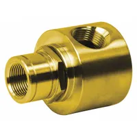 Brass hose reel swivel with 3/4 in FNPT inlet and outlet configurations. Features a nitrile seal material. Designed for use with XTM reel series and compatible with 100/1125/DP/SH/SP/T/XTM reel series. Allows the reel to rotate without twisting the hose
