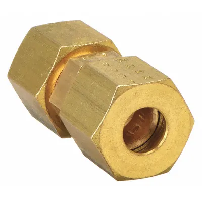 LEGRIS Sambungan Kompresi Union: Ukuran Sambungan 8 mm OD x 8 mm OD, Kompresi x Kompresi - Standard Sleeve Brass Compression Fittings