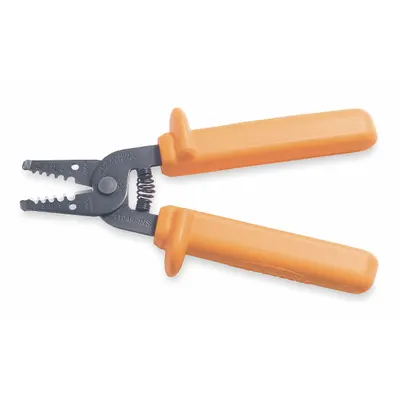 KLEIN TOOLS Pengupas Kabel: Panjang Keseluruhan 7 in, Berisolasi, Genggaman Bantalan Standar, Baja, 16 AWG hingga 8 AWG - Multifunction Wire Strippers