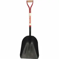 RAZOR-BACK Scoop Shovel: 2 Ribs, Steel, #12 Blade Size, 14 1/4 in Blade Wd, 14 1/2 in Blade Lg (MPN 53121)