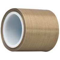 3M Cloth Tape: 1 in Wd, 5 yd Lg, 3.2 mil Thick, Silicone, Polytetrafluoroethylene Coated Cloth (MPN 5451)
