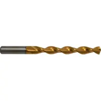 CHICAGO-LATROBE Jobber Length Drill Bit: #3, 135° Split Point, TiN-Coated HSS, Parabolic Flute (MPN 53932)