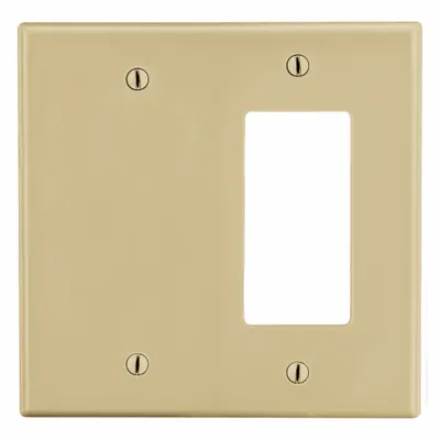 PELAT DINDING HUBBELL: Kombinasi, 2 Gang, Gading - Combination Wall Plates