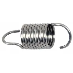 Stainless steel latch spring for use with SPEEDAIRE 440G24A reel series. Provides latching function for hose reels in industrial settings.