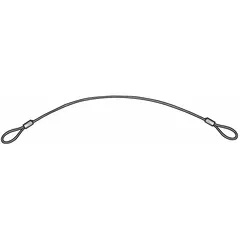 Nylon lanyard with two 3/4 in loops and 6 in overall length. Supplied in a pack of 10. Used for securing tools at height to prevent dropped objects in industrial and construction settings.
