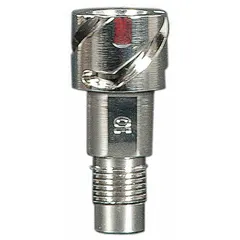 This gravity spray gun adapter connects compatible spray gun cups to RP-series spray guns. It is designed for gravity-feed cup systems used in industrial painting and finishing applications.